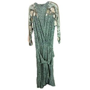 Vintage Carole Little Prairie Floral Maxi Dress 6